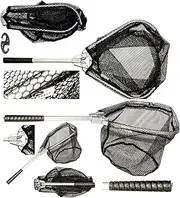 Travel Fishing Landing Net. Super Compact, Folding, Rugged Travel Fish Net. Fishing net