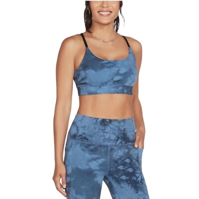 Skechers NWT Size L Navy Blue SkechDye Go Flex Strappy Crossback Sports Bra