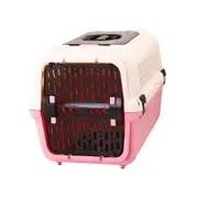 YES4PETS Medium Dog Cat Crate Pet Rabbit Carrier Travel Cage With Tray & Window
