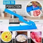 Precise Cutting with Manual Meat Slicer Perfect for Rice Cakes and More