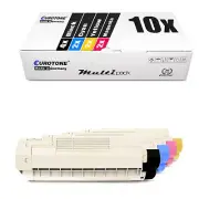 10x Toner for OKI MC 560 DN Plus N CMYK