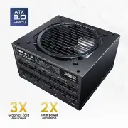 Vetroo 1000W Black PSU ATX3.1 PCIe5.1 80+Gold Full Mod 120mm Fan