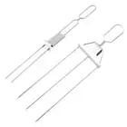 Grilling Savant 2/3 Way Skewers, Stainless steel Skewers for Grilling Easy Clean