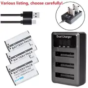 Li-50B Battery or charger for Olympus Li-50B D-Li92 RICOH DB-100, CASIO NP-150