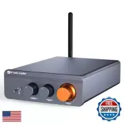 Bluetooth 5.4 Amplifier, 300W x2 Wireless Mini Amplifier Home Audio Stereo, T
