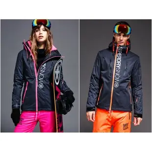 跩狗嚴選 出清特價 男款 極度乾燥 Superdry Super SD Logo 保暖 防水 兩件式 滑雪 雪衣 灰橘 風衣 外套 三合一