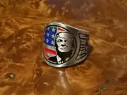 inauguration 2025 TRUMP Vance sterling silver ring USA