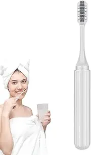 Travel Toothbrush | Foldable Toothbrush,Portable Hygienic Tongue Cleaner for Adult Kids Sensitive Gum Flossing Alternative Bathroom Hotel Airplane