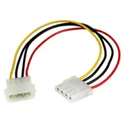 StarTech.com LP4POWEXT12 4-Pin Molex Power Extension Cable - 30cm (12") Molex [LP4POWEXT12]