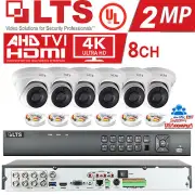 LTS SECURITY CAMERAS SYSTEM 6 TURRET KIT WDR/HD-TVI / 2TB HARD DISK / IP67