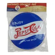 Set Of 4 Pepsi Cola Stove Burner Covers Soda Metal Signs New In Package