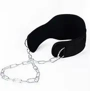 Weight Belt - Dip Harness for Weightlifting with Steel Chain | Heavy-Duty Strength Training Accessories for Pull-Up Powerlifting Bodybuilding