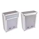 Mailbox with Key Lock Locking Wall Mounted Mailbox Suggest Box Weatherproof Key