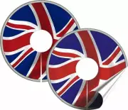 WHEELCHAIR SPOKE GUARD STICKERS UNION JACK Design Mobility Accessories