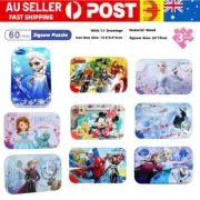60Pieces Jigsaw Puzzles Table Game Cartoon Frozen Mickey Kids Brain Training Toy