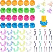 Tanstic 154Pcs Bobbin Thread Buddies Set, Includes 70Pcs Bobbin Holder Clips, 32Pcs Thread Spool Huggers, 42Pcs Bobbin Thread Holders, 10Pcs Sewing Clips for Sewing Thread Organizing