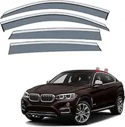 4 Pcs Car Wind Deflectors For BMW X6 MK2 F16 2015 2019 Side Window Sun Rain Shield Visors Stick On Accessories