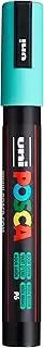 posca PX198036000 5 m Mitsubishi Uni Marker, (Plastic; Green Pigment; Blue Pigment; Mica; Water; Acrylic; Fiber Nib), Aqua Green, 1