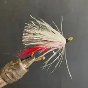 Santa Clause Streamer Fishing Fly Lapel Pin