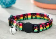 Vibrant life Cat Collar Rasta, Peace And Love New