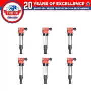 Set of 6 Ignition coil Compatible with Buick Cadillac CTS STS SRX (for: Saab)