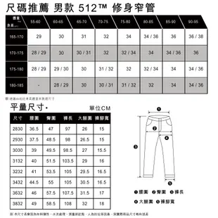 Levis 512上寬下窄低腰修身窄管牛仔褲 赤耳 精工多重刷破補丁工藝 彈性布料 男 28833-1160 熱賣單品