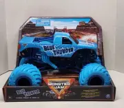 Spin Master Monster Jam 1:24 Blue Thunder With Blue Tires ~ NEW IN PACKAGE