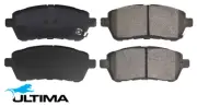 ULTIMA FRONT SEMI-METALLIC BRAKE PADS FOR FORD FIESTA WS WZ HHJE SFJB 1.0 1.6 I4 (for: Ford)