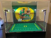 Marcus Mariota Custom Full Size Helmet Display With LED Lights - Oregon Ducks