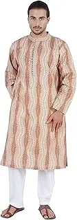 [Atasi] Long Sleeves Kurtas for Men’s Mandarin Collar Neck Wear Traditional Wear