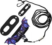 DRESSOOS 1 Set Comfortable Reptile Traction Rope Creative Bat Shape Harness for Lizard Gecko Bearded Dragons and Hamsters Lightweight and Easy to Use for Outdoor Walks