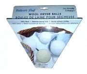 Nature's Fluff 100% Wool Dryer Balls (1 Pack) 3 balls inside NEW