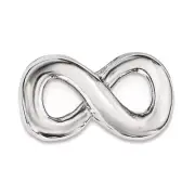 Sterling Silver Rhodium plated Infinity Slide Charm QC9017
