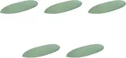 Set of 5, Moa Kiln Green 12.6 inches (32 cm) Long Plate, Large, 12.6 x 5.1 x 1.0 inches (32 x 13 x 2.5 cm) | Oval Pot (Large) Setomonohonpo