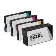 Valuetoner 952XL Ink Cartridges 4 Pack Black & Tri-color for HP - Value