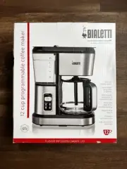 Bialetti 12 Cup Programmable Coffee Maker Model MD-278 35061 NEW Rare