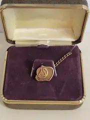 Vtg CTO 10K Yellow Gold C&K Coal Company pin tie tack clip Service Employee