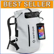 Heavy Duty Roll-Top Backpack with 100% Waterproof Protection for Adventurers