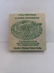 Vintage Oneida Tidbit Server Set With Fork NIB