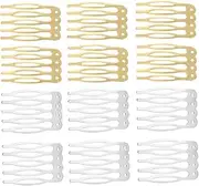 PENIKOKO 100Pcs Wig Combs Clips Durable Wide Tooth Hair Accessories for Women for Styling Fixing Bangs and Party Decorations