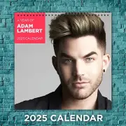 Adam Lambert 2025 Music Stars Calendar, 12-Month Singer Wall Calendar
