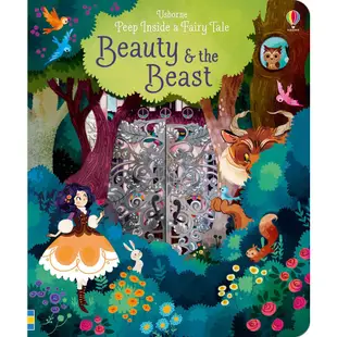Beauty and The Beast (Peep Inside a Fairy Tale)(硬頁翻翻書)(硬頁書)/Anna Milbourne【禮筑外文書店】