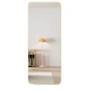 NNETB Champagne Gold Wall-Mounted Full Body Mirror | 30x120 cm