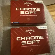 New Callaway Chrome Soft 360 Triple Track Golf Balls - 2 Dozen