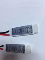 2x Mini RGB Multicolor 12V LED DIMMER SWITCH MODULE W/ ON/OFF FLASH MODE IN-LINE