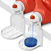 Laundry Detergent Cup Holder,Detergent Drip Catcher – Universal Fit for Liquid Detergent & Fabric Softener Bottles (1.7" Spouts), Keeps Washing Machine Area Clean & Tidy (2-Pack)