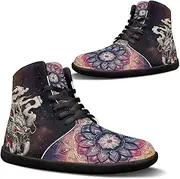[Binienty] Mens Barefoot Shoes High Top Womens Minimalist Trail Running Barefoot Shoes Wide Toe Box