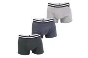 Ted Baker Mens Cotton Boxer Shorts (Pack of 3) (Grey/Blue/Black) - UTGT1667