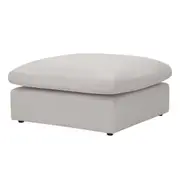 Millie Fabric Ottoman Modular Sofa Warm Light Grey