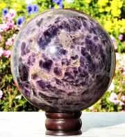 Large Amethyst Crystal Sphere Handmade Crystal Home Office Decorative Ball